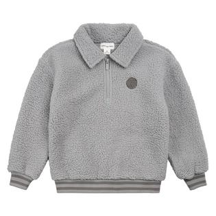Miles The Label Boys' [2-10] Sherpa Quarter-Zip Top