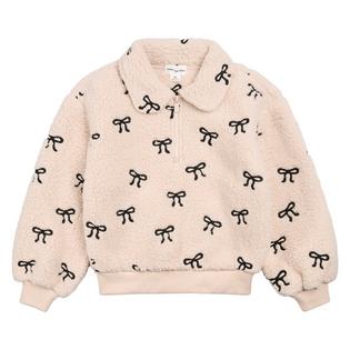 Miles The Label Girls' [2-10] Sherpa Quarter-Zip Top