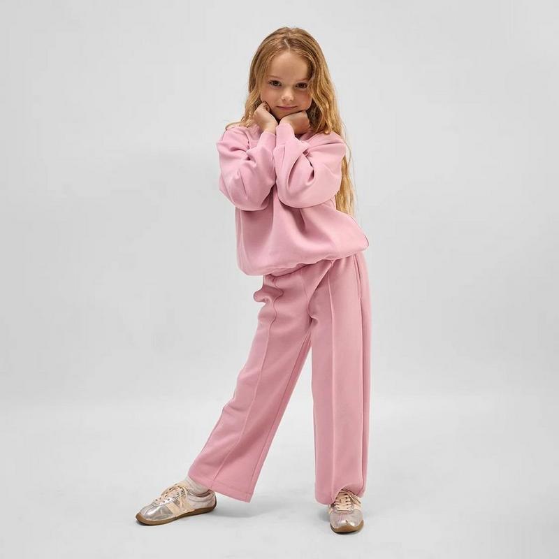 Miles The Label Girls' [2-10] Dance Embossed Crew Sweatshirt