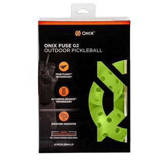 Onix Fuse G2 Outdoor Pickleball (6 Pack)