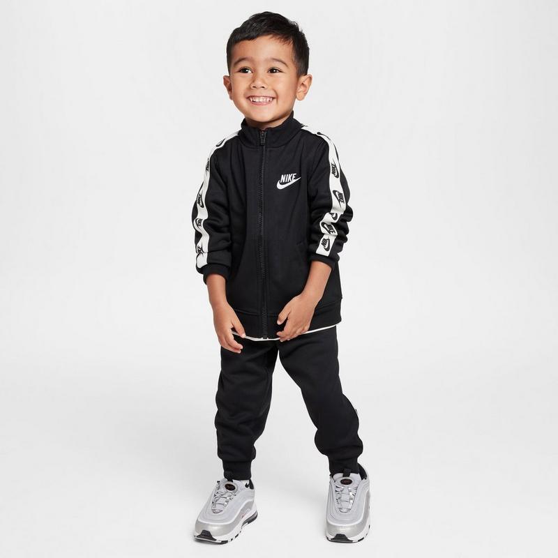 Nike Ensemble deux pi&egrave;ces &agrave; fermeture &eacute;clair compl&egrave;te Logo Taping Dri-FIT pour enfants [2-4T]