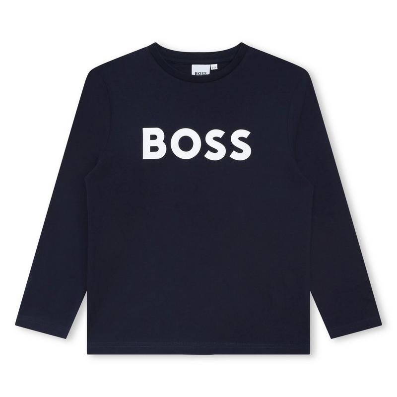 BOSS Junior Boys' [8-16] Contrast Logo Long Sleeve T-Shirt