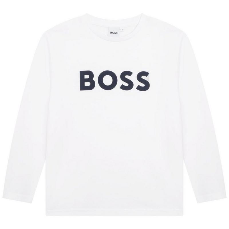 BOSS Junior Boys' [8-16] Contrast Logo Long Sleeve T-Shirt