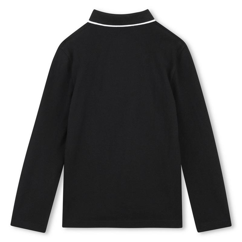 BOSS Junior Boys' [8-16] Tipped Long Sleeve Polo
