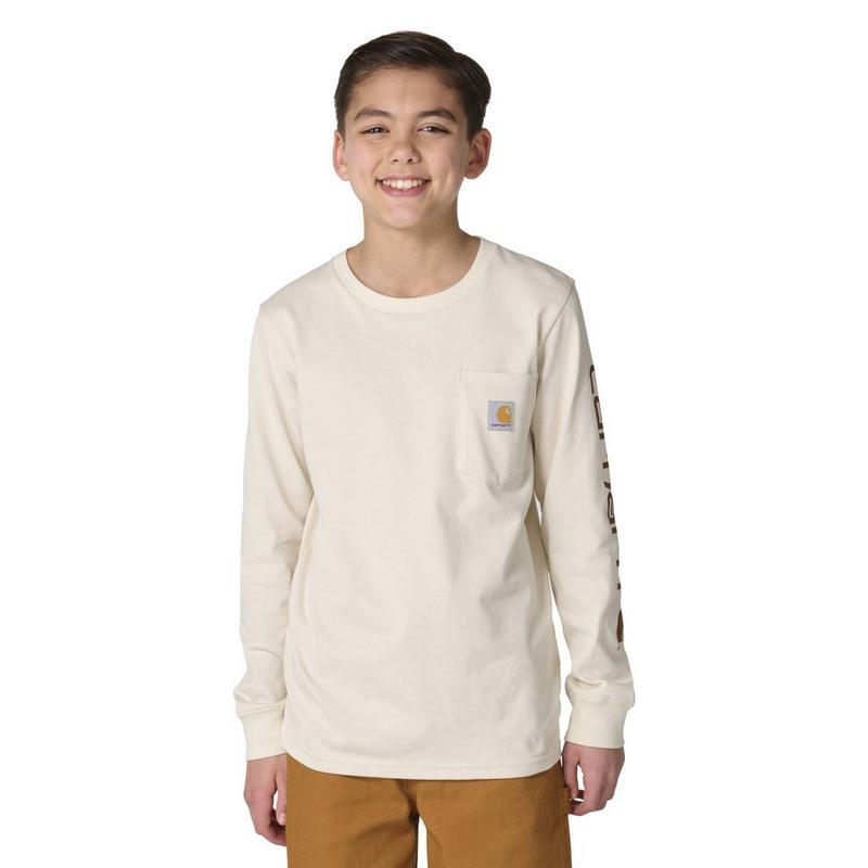 Carhartt Haut &agrave; manches longues avec poche et logo pour gar&ccedil;ons juniors [8-16]