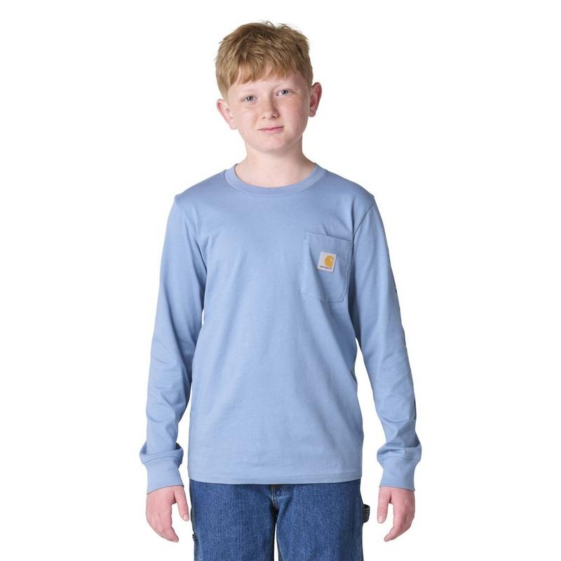 Carhartt Haut &agrave; manches longues avec poche et logo pour gar&ccedil;ons juniors [8-16]