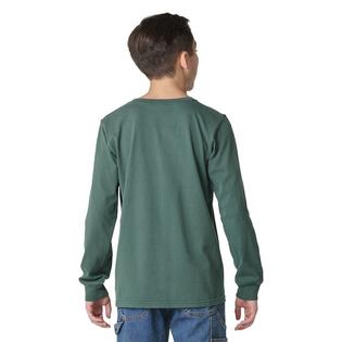 Carhartt Haut &agrave; manches longues teint en pi&egrave;ce avec poche pour gar&ccedil;ons juniors [8-16]