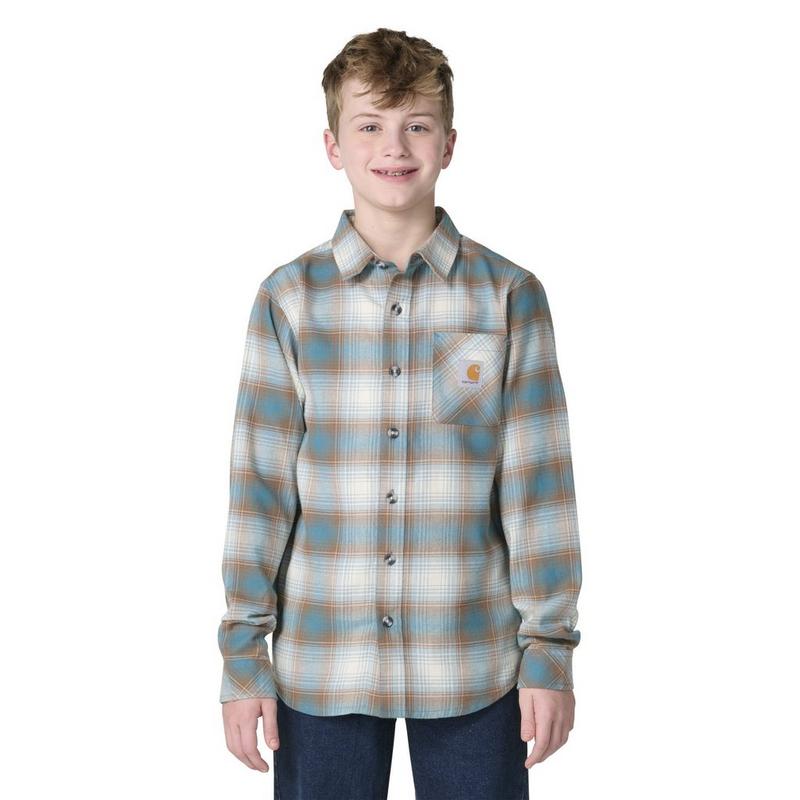 Carhartt Chemise &agrave; manches longues en flanelle pour gar&ccedil;ons juniors [8-16]
