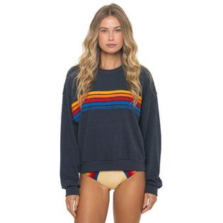 Aviator Nation Chandail &agrave; col rond 5 Stripes Relaxed unisexe