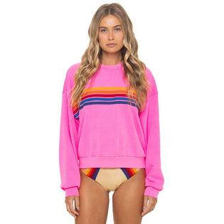Aviator Nation Chandail &agrave; col rond 5 Stripes Relaxed unisexe