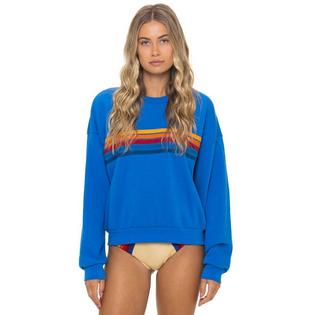 Aviator Nation Chandail &agrave; col rond 5 Stripes Relaxed unisexe