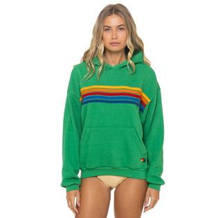 Aviator Nation Chandail &agrave; capuchon 5 Stripes Relaxed unisexe