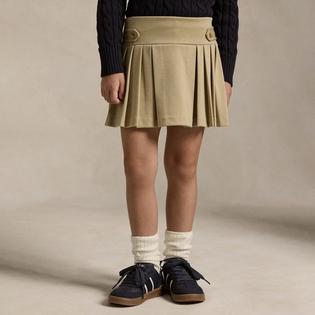 Polo Ralph Lauren Jupe-short pliss&eacute;e en tissu Ponte pour filles [2-6X]