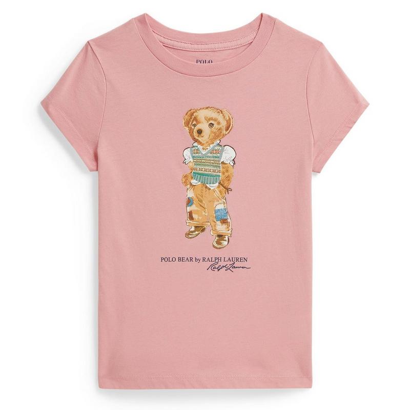 Polo Ralph Lauren T-shirt Polo Bear en jersey de coton pour filles [2-6X]