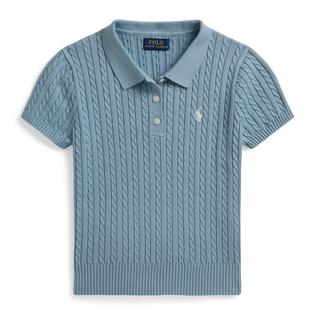 Polo Ralph Lauren Chandail Polo en coton &agrave; mini torsades pour filles juniors [7-16]