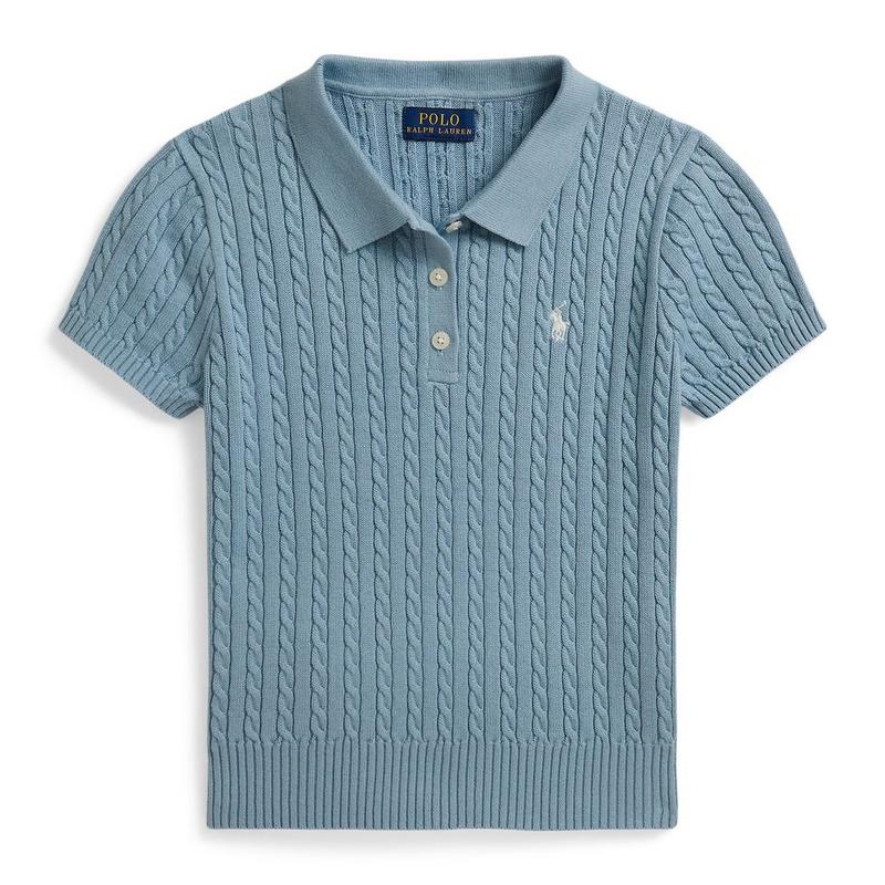 Polo Ralph Lauren Chandail Polo en coton &agrave; mini torsades pour filles juniors [7-16]