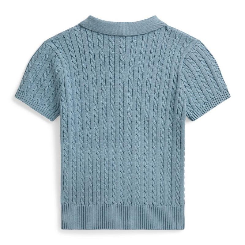 Polo Ralph Lauren Chandail Polo en coton &agrave; mini torsades pour filles juniors [7-16]