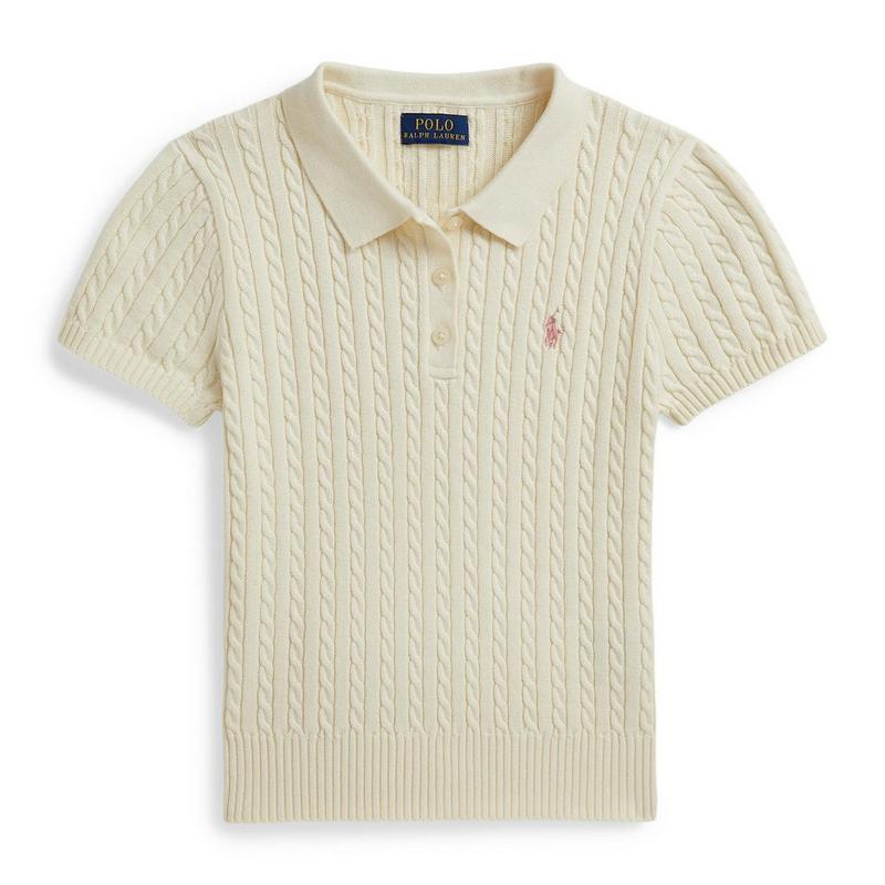 Polo Ralph Lauren Chandail Polo en coton &agrave; mini torsades pour filles juniors [7-16]