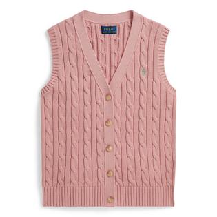 Polo Ralph Lauren Gilet en tricot torsad&eacute; de coton pour filles juniors [7-16]