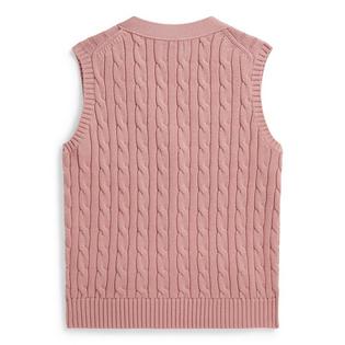Polo Ralph Lauren Gilet en tricot torsad&eacute; de coton pour filles juniors [7-16]