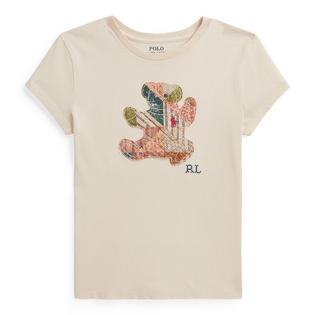 Polo Ralph Lauren Junior Girls' [7-16] Patchwork Polo Bear Cotton Jersey T-Shirt