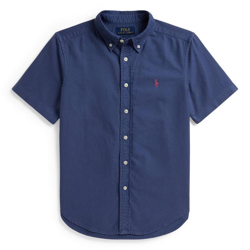 Polo Ralph Lauren Chemise Oxford en coton teint en pi&egrave;ce pour gar&ccedil;ons juniors [8-20]