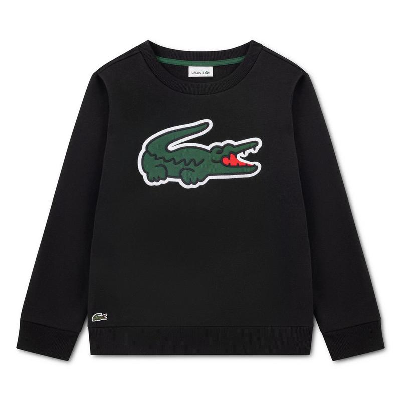 Lacoste Juniors' [8-16] Fleece Crocodile Crew Sweatshirt