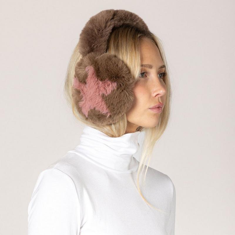 Lyla + Luxe Women's Star Faux Fur Earmuff