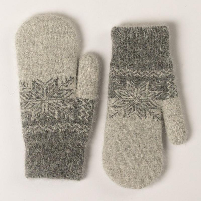 Lyla + Luxe Women's Fair Isle Printed Mitten