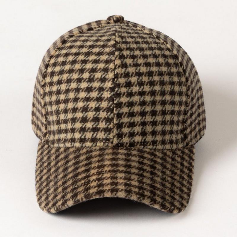 Lyla + Luxe Women's Houndstooth Baseball Hat