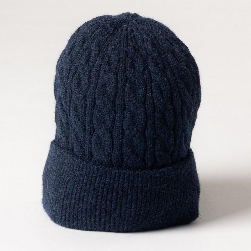 Lyla + Luxe Unisex WHITE LABEL Cable Everyday Beanie