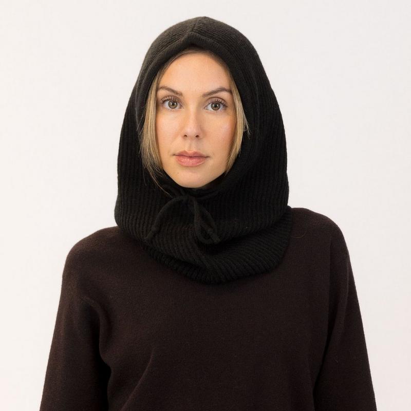 Lyla + Luxe Women's WHITE LABEL Ribbed Knit Hood
