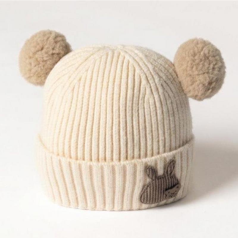 Lyla + Luxe Kids' WHITE LABEL Lined Bunny Sherpa Beanie