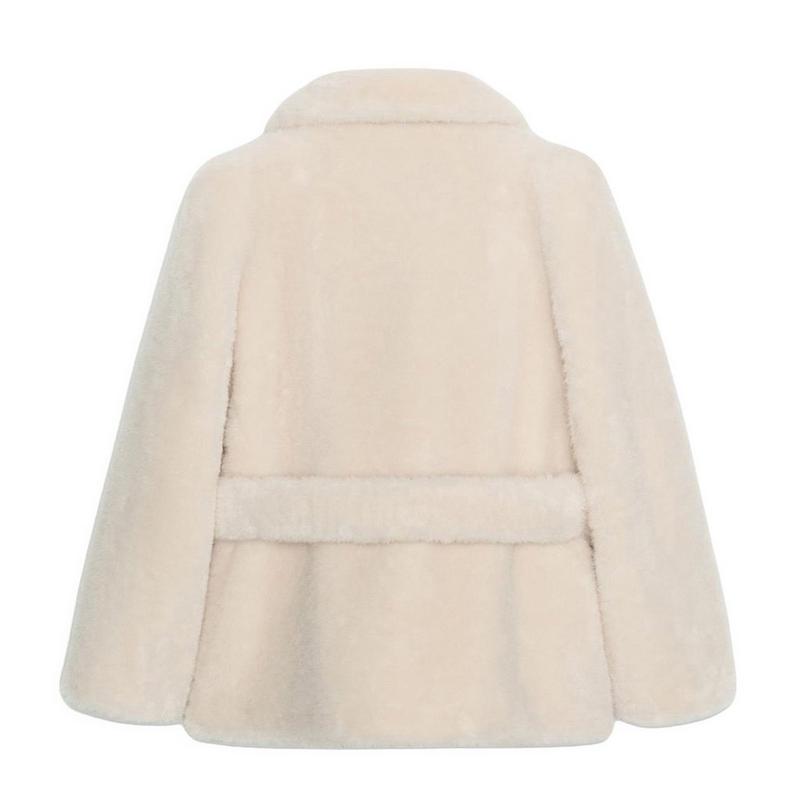 Noize Women's Sally Belted Faux Fur Coat