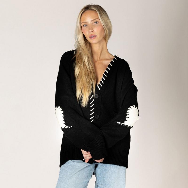Lyla + Luxe Women's Shyla Hearts Cardigan
