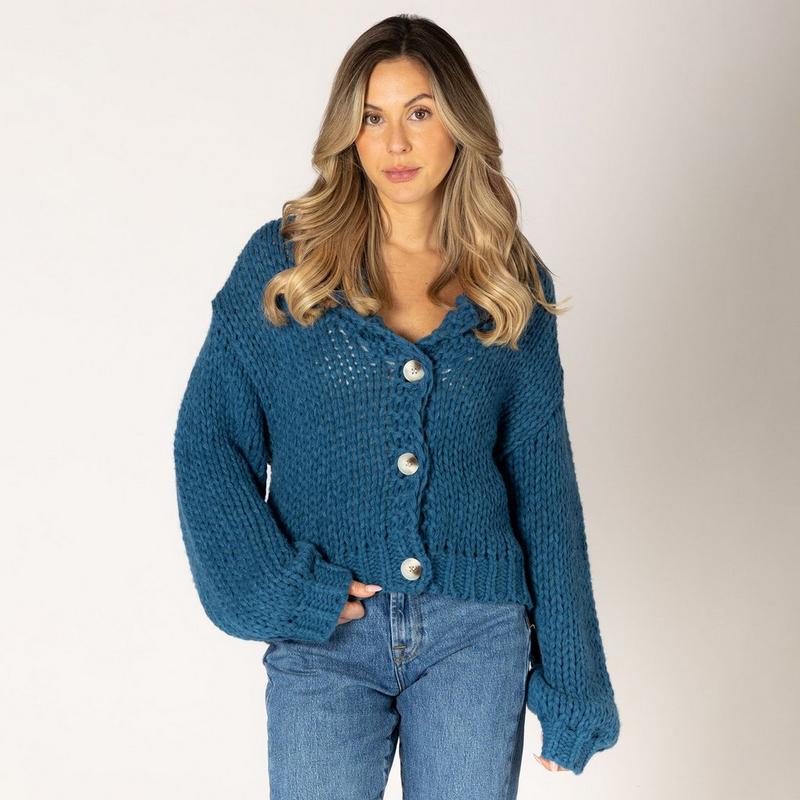 Lyla + Luxe Women's Lillian Heart Cardigan