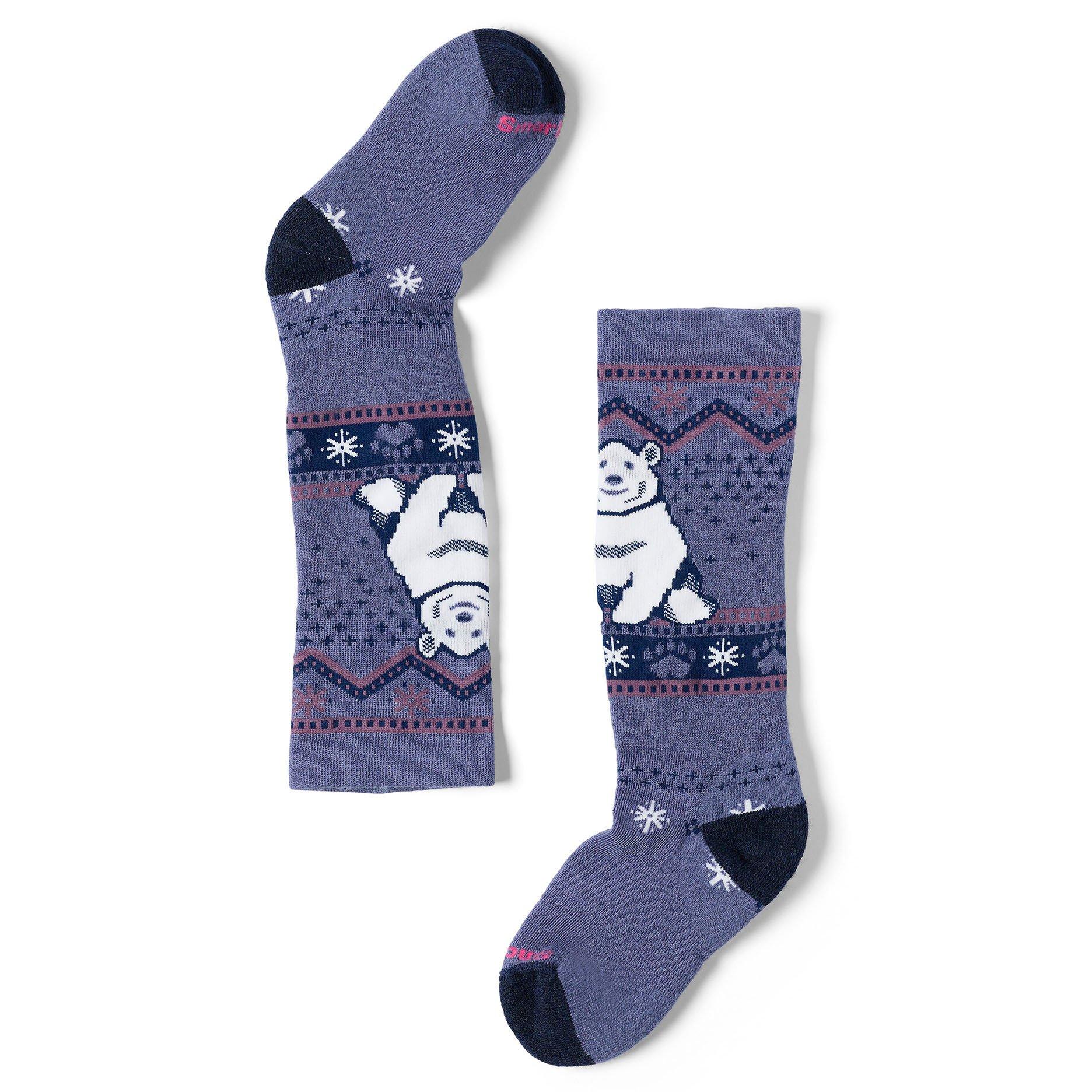 Smartwool | Wintersport Polar Bear Pattern Full Cushion Over-The-Calf Socks, Nightfall Blue, Size Large