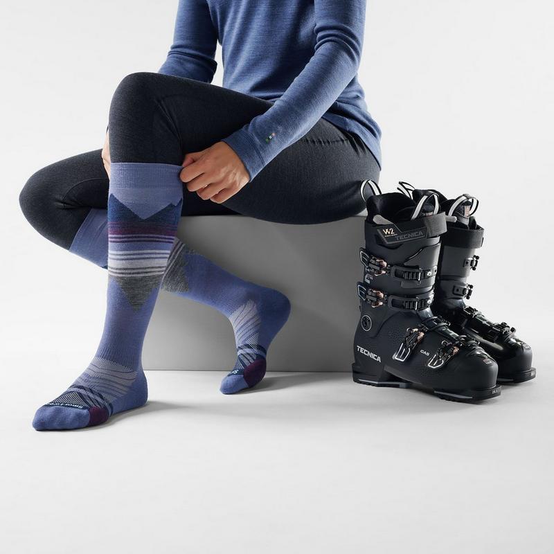 Smartwool Women's Ski Pattern Targeted Cushion Over-The-Calf Sock