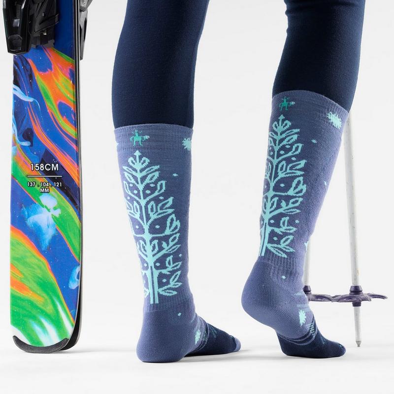 Smartwool Women's Ski Ice Blossom Full Cushion Over-The-Calf Sock