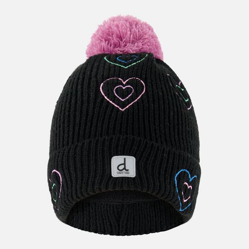 Deux Par Deux Kids' [2-8] Lined Knit Pompom Hat