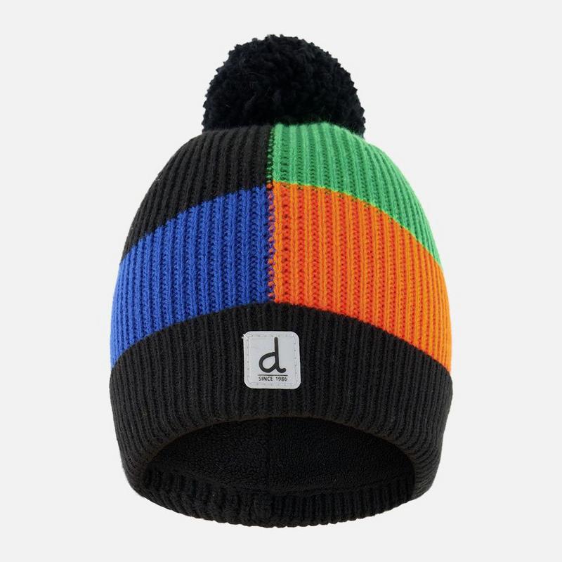 Deux Par Deux Kids' [2-8] Lined Knit Pompom Hat