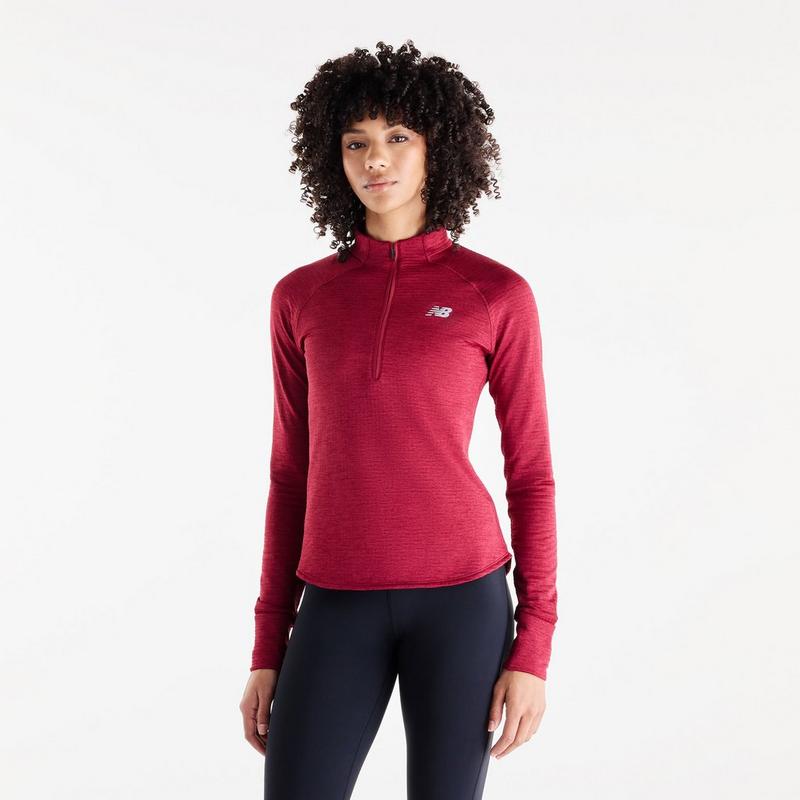 New Balance Women's RC Essential Heat Grid 1/2-Zip Top