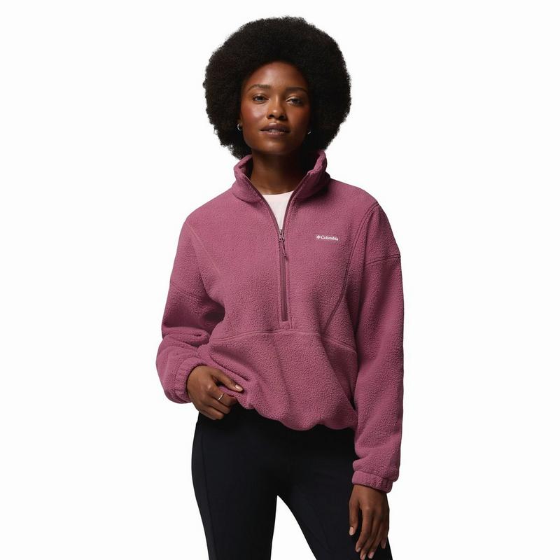 Columbia Haut &agrave; demi-glissi&egrave;re en molleton Timber Meadow MTR pour femmes