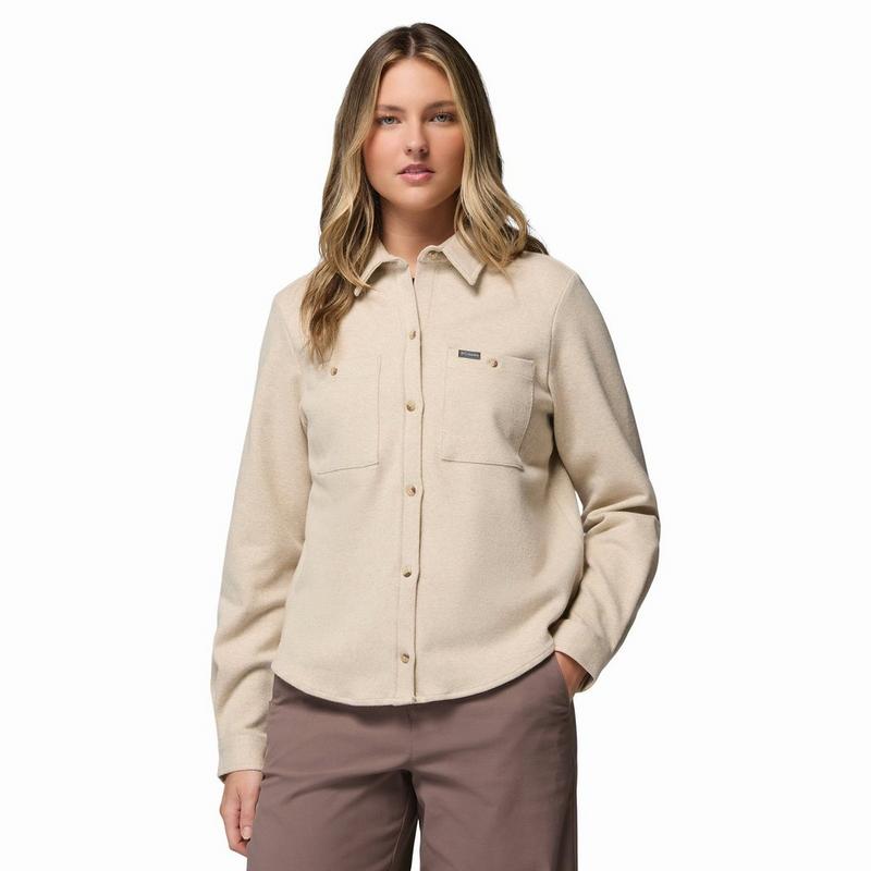 Columbia Women's Twill River Long Sleeve Knit Shirt