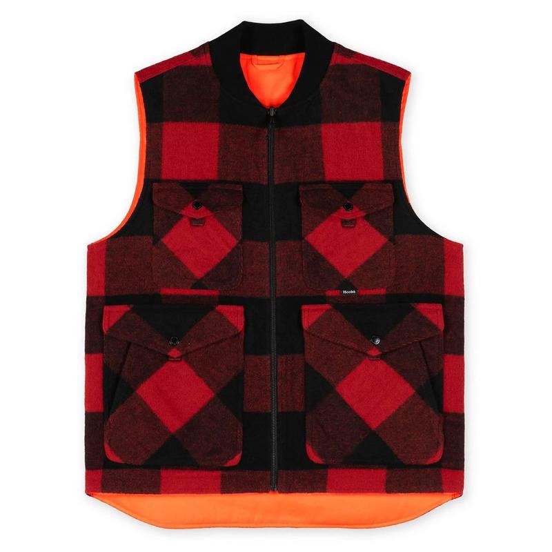 Hook&eacute; Gilet de chasse r&eacute;versible pour hommes