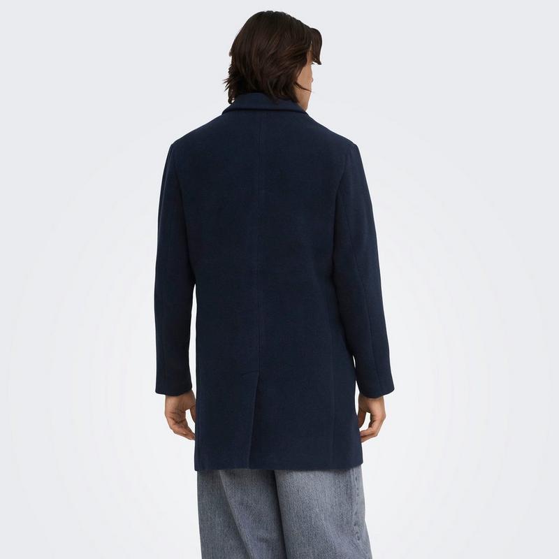 Only & Sons Men's Runne Wool-Blend Coat