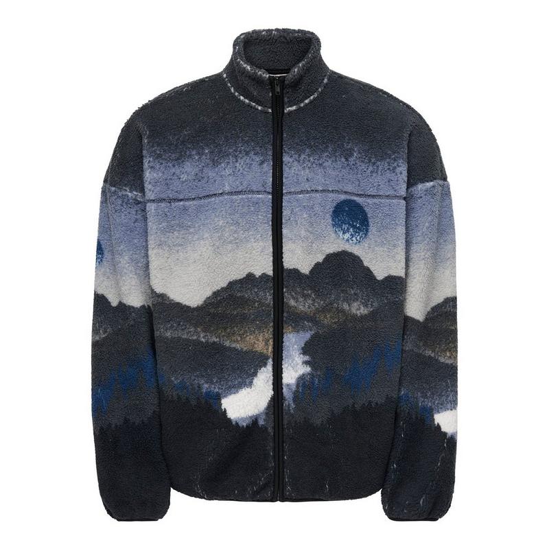 Only & Sons Men's Adam Landscape Fleece Jacket