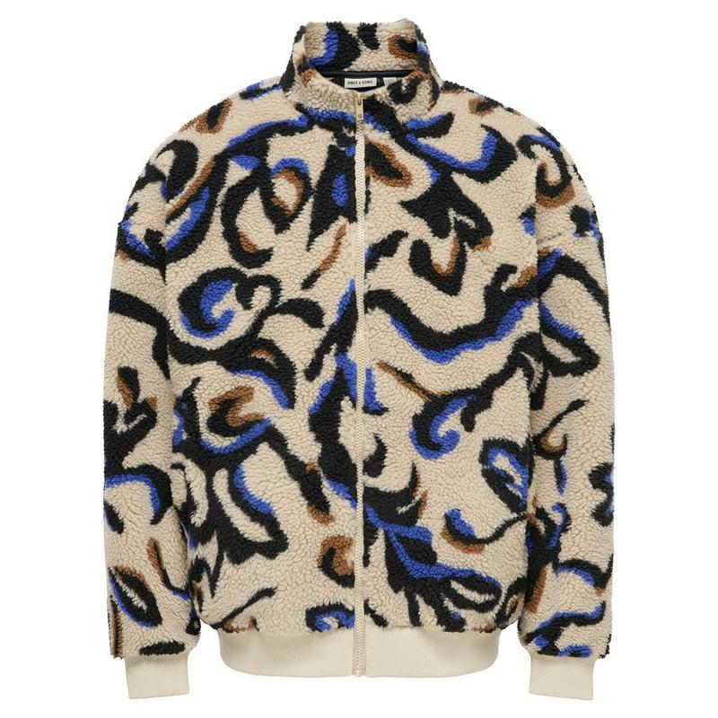 Only & Sons Men's Adam Oversized Sherpa Jacket