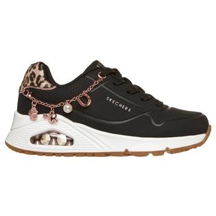 Skechers Kids' [11-5] Uno Gen1 Leopard Rockstar Shoe