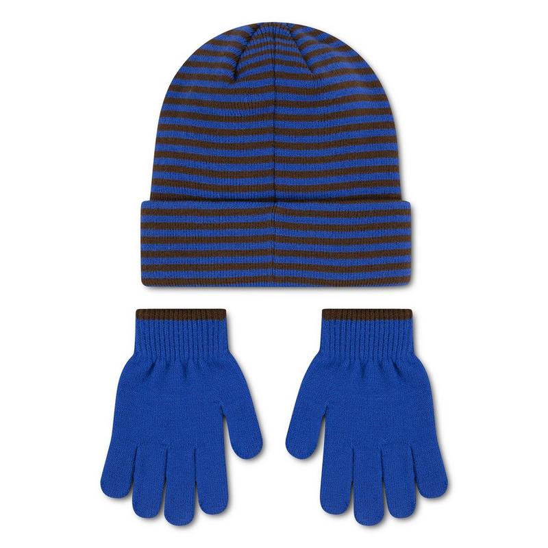 Nike Juniors' [7-16] Micro Stripe Beanie + Glove Set